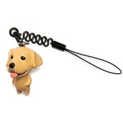 MA-1102 [お犬様 vol.1 松葉紐ストラップ プチコード Labrador Retriever ラブラドールリトリバー / イエロー]