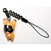 MA-1505 [お犬様 vol.1 松葉紐ストラップ プチコード French Bulldog フレンチブルドッグ / フォーン]