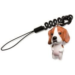 MA-1601 [お犬様 vol.1 松葉紐ストラップ プチコード Beagle ビーグル / トライカラー]