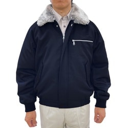 14901 [防寒ポリボアブルゾン ネイビー 3L]