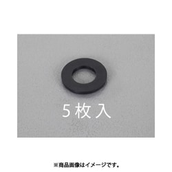 M20/21.0x37x3.0mm 平ワッシャー（TPR製/黒/5枚） EA949ZB-201