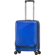 スーツケース フロントオープン 拡張タイプ 旅行日数目安:3~4泊 37L/拡張時45L TSAロック搭載 機内持ち込み可 ALI-8000-18W ウルトラマリン
