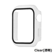 TCAW7GC-45CL [Apple Watch Series 9/8/7 45mm 耐衝撃 ケース カバー ガラスフィルム 一体型 画面保護 全面保護 クリア 透明]