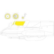EX828 1/72 マスキングシール Hs129B 「T-フェース」両面塗装マスクシール （ハセガワ用） [ディテールアップパーツ]