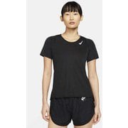 WS DF レース S/S トップ DD5928 ブラック 010 Lサイズ [ランニングウェア シャツ レディース]