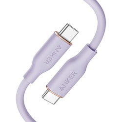 Anker PowerLine III Flow USB-C ＆ USB-C ケーブル （0.9m ライトパープル） A85520V1