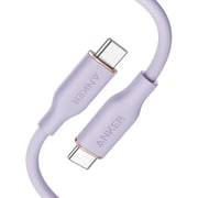 A85520V1 [Anker PowerLine III Flow USB-C ＆ USB-C ケーブル （0.9m ライトパープル）]