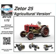 72CMM129 チェコ・ゼトル（Zetor）25型トラクター農業型 [1/72 レジン製キット]