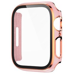 AW-GLGPC40-PK [Apple Watch 40mm用 ガラス一体型カバー ゴールドライン ピンク]