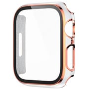 AW-GLGPC40-WH [Apple Watch 40mm用 ガラス一体型カバー ゴールドライン ホワイト]