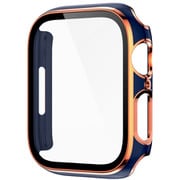 AW-GLGPC40-NV [Apple Watch 40mm用 ガラス一体型カバー ゴールドライン ネイビー]