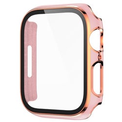 AW-GLGPC41-PK [Apple Watch 41mm用 ガラス一体型カバー ゴールドライン ピンク]