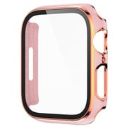 AW-GLGPC41-PK [Apple Watch 41mm用 ガラス一体型カバー ゴールドライン ピンク]