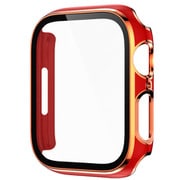 AW-GLGPC41-RD [Apple Watch 41mm用 ガラス一体型カバー ゴールドライン レッド]