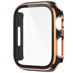 AW-GLGPC41-BK [Apple Watch 41mm用 ガラス一体型カバー ゴールドライン ブラック]