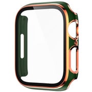 AW-GLGPC41-GR [Apple Watch 41mm用 ガラス一体型カバー ゴールドライン グリーン]