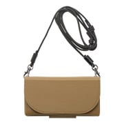 UNI-CSDIP21LP-2TBKK [iPhone 13 Pro 用 Teshe basic flip case for khaki ポーチ/手帳型ケース ストラップ付]