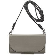 UNI-CSDIP21LP-2TBGY [iPhone 13 Pro 用 Teshe basic flip case for gray ポーチ/手帳型ケース ストラップ付]