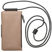 UNI-CSDIP21LP-2TLTP [iPhone 13 Pro 用 Teshe light flip case taupe ポーチ/手帳型ケース ストラップ付]