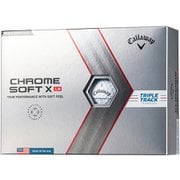 CHROME SOFT X LS（クロム ソフト） トリプル・トラック ボール 4ピース ホワイト 2022年モデル [1ダース 12球入り]