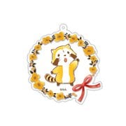 あらいぐまラスカル アクリルキーホルダー オレンジフラワーデザイン Ver.4 [キャラクターグッズ]