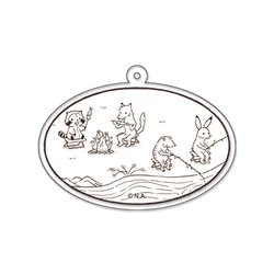 あらいぐまラスカル アクリルキーホルダー 鳥獣戯画 Ver.3 [キャラクターグッズ]