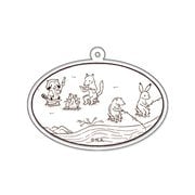 あらいぐまラスカル アクリルキーホルダー 鳥獣戯画 Ver.3 [キャラクターグッズ]