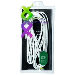 マジックレース M105-SW シルクホワイト 105cm 2本入り [シューズアクセサリ シューレース]