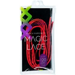 マジックレース M120-SR スパニッシュレッド 120cm 2本入り [シューズアクセサリ シューレース]
