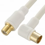 アンテナケーブル 4C 4K8K対応 L-延長型 2m ANT-C2S4FJL-W