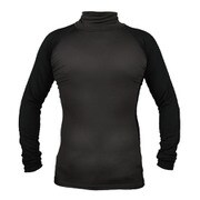 N-03-BK-XL [ハイネックストレッチシャツ（裏起毛） ブラック XL]