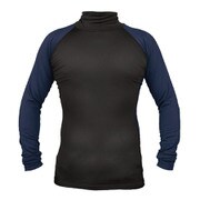 N-03-BL-XL [ハイネックストレッチシャツ（裏起毛） ブルー XL]