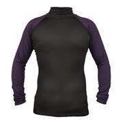 N-03-PL-XL [ハイネックストレッチシャツ（裏起毛） パープル XL]