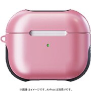 AirPods(第3世代)用 耐衝撃 カバー マットタイプ ストラップ付 ピンク TCAP3C-MPK