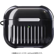 AirPods(第3世代)用 耐衝撃 カバー ラインタイプ ストラップ付 ブラック TCAP3C-LNBK
