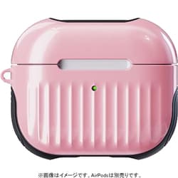 AirPods（第3世代）用 耐衝撃 カバー ラインタイプ ストラップ付 ピンク TCAP3C-LNPK