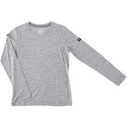 レディース クルーネックTシャツ W JP BASIC CREW NECK TEE LS ADJ 140 SNWJ10015 J019 グレイ Sサイズ [フィットネス ヨガ シャツ レディース]