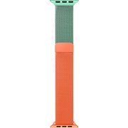 IQ-AWMLG45-GRO [Apple Watch 45/44/42mm用 ステンレスマグネット式 グラデーションバンド ミントグリーン/オレンジ]