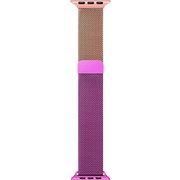 IQ-AWMLG45-PKP [Apple Watch 45/44/42mm用 ステンレスマグネット式 グラデーションバンド ピンク/パープル]