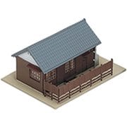 23-235 Ｎスケール 鉄道官舎2軒入 完成品 [鉄道模型レイアウト用品]