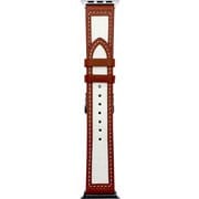 IQ-AWCAV41-BR [Apple Watch 41/40/38mm用 キャンバス地 ステッチベルト ブラウン]