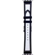 IQ-AWCAV41-BK [Apple Watch 41/40/38mm用 キャンバス地 ステッチベルト ブラック]
