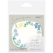 付せん紙 透ける 野の花柄 19080006