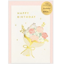 カード 窓付き 誕生日 花束柄 88628006