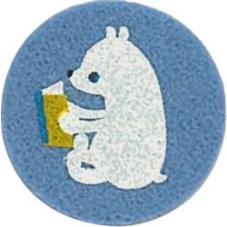 PTM-492 [プリントミニワッペン 読書しろくま]