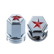 ナットカバー綺羅 33mm 高さ60mm レッド 10個入 500542
