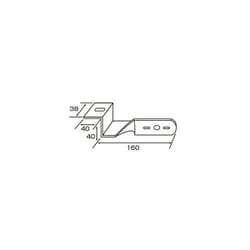 502827 [ステンレス マーカー取付ステー Z型 38×40×40×160]