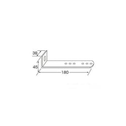 502877 [LED5ミニサイドマーカー取付ステー L型 38×45×90]