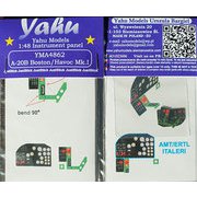 YMA4862 1/48 ディティールアップパーツ A-20Bボストン/ハボック・着色計器板・イタレリ用 [プラモデル用パーツ]