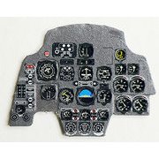 YMA4898 1/48 ディティールアップパーツ F-86Fセイバー後期・着色計器板・ハセガワ他用 [プラモデル用パーツ]